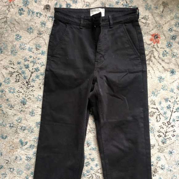 Everlane Pants - Everlane Straight Leg Crop Pants - Size 4 Regular Black